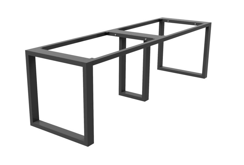 XL Rectangle table legs with top support frame and bottom bar