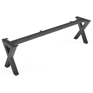 Aluminium X Shaped Outdoor Bench Legs With Top Support Bar - Image 4