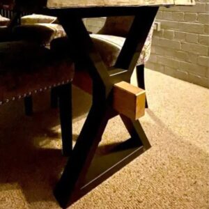 Devon Dining Table Legs With Top Support Frame - Image 2