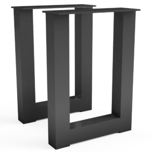 Pair of Rectangle Shaped Aluminium Outdoor Table Legs - Image 1