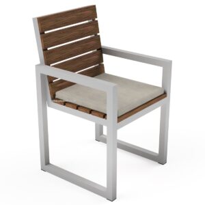 Rectangle Shaped Outdoor Dining Chair - Image 2