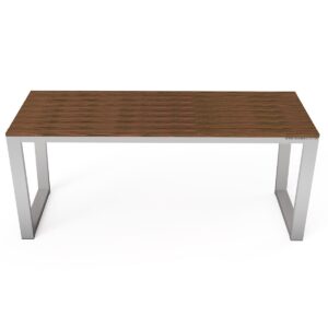 Trapezium Shaped Outdoor Dining Table - Image 4