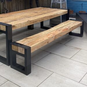 Aluminium Outdoor Bench Legs For Sleepers - Image 4