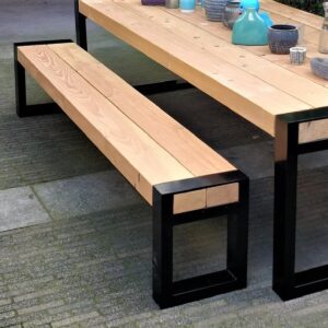 Aluminium Outdoor Bench Legs For Sleepers - Image 3