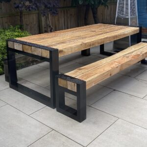 Aluminium Outdoor Table Legs For Sleepers - Image 3