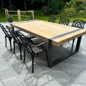 Aluminium Outdoor Table Legs For Sleepers - Image 2