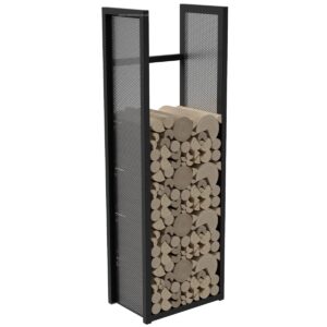 Freestanding Log Store With Mesh Side Panels - Image 3