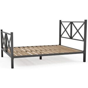 Newquay Steel Bed Frame With Cross Headboard - Image 6