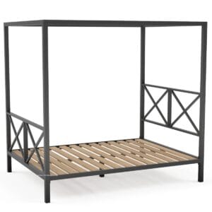 Newquay Steel Four Poster Bed Frame - Image 3