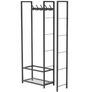 Open Hallway Unit Frame With Coat Rail And Side Frame For Shelves - Image 3