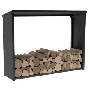 Outdoor Aluminium Under Window Log Store With Closed-in Sides And Roof - Image 4