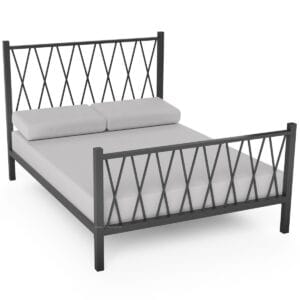 Padstow Steel Bed Frame With Spindle Headboard - Image 6