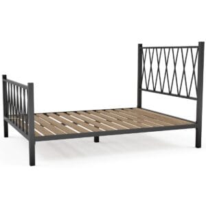 Padstow Steel Bed Frame With Spindle Headboard - Image 4