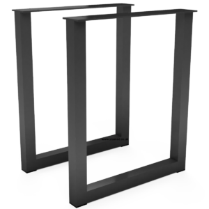 Pair of Rectangle Shaped Aluminium Outdoor Table Legs - Image 1