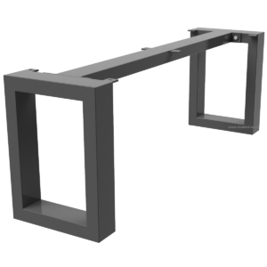 Rectangle Shaped Steel Bench Legs With Top Support Bar - Image 1