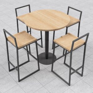 Round Pedestal Type Dining Table Or Breakfast Bar Base - Image 4