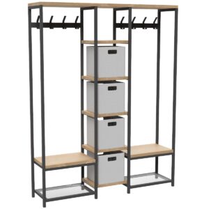 Storage Unit Frames With Hanging Rails And Brackets For Shelves - Image 2