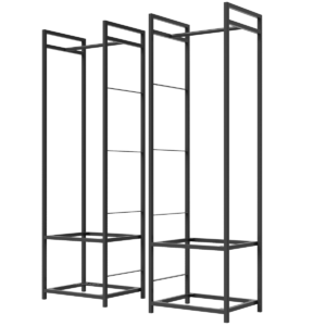 Storage Unit Frames With Hanging Rails And Brackets For Shelves - Image 2