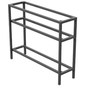 Three-Tiered Steel Console Table Frame - Image 3