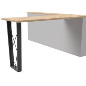 Trapezium Shaped Breakfast Bar Leg with Inner Bars - Image 4