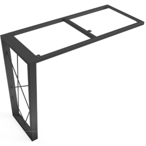 Trapezium Shaped Breakfast Bar Leg With Inner Bars And Top Support Frame - Image 3