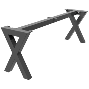 X Shaped Steel Bench Legs With Top Support Bar - Image 1