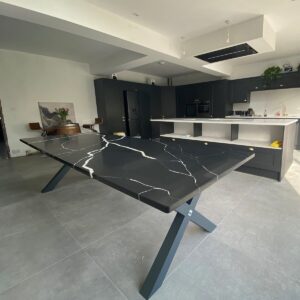 X Shaped Steel Table Frame With Centre Bar And Top Support Frame - Image 7