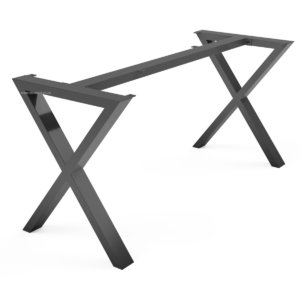 X Shaped Table Legs With Top Support Bar - Image 1