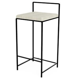 Steel & Fabric Bar Stool - Image 1