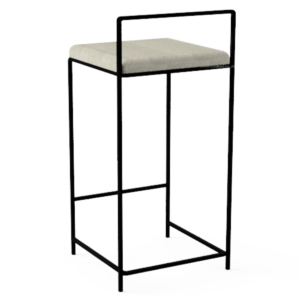 Steel & Fabric Bar Stool - Image 2