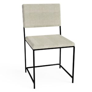 Steel & Fabric Chair with Back Rest - Image 3