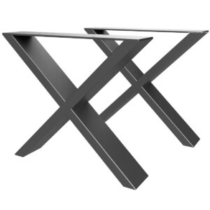 Pair Of X Shaped Coffee Or Side Table Legs - Image 1