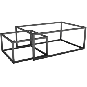 Set Of 2 Cuboid Shaped Coffee Table Frames - Image 1