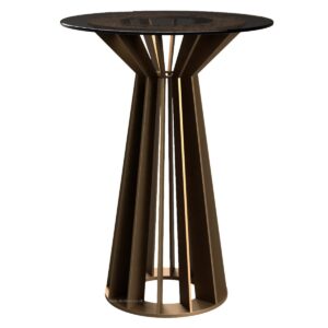 Soho Steel & Glass Side Table - Image 1